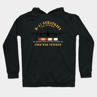 USAF - B-47 Stratojet - In Flt - Silhouette - Cold War Veteran X 300 Hoodie